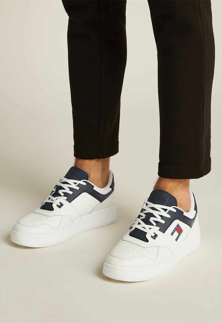Tommy Hilfiger - Tjm Retro Basket Ess - Navy & White 