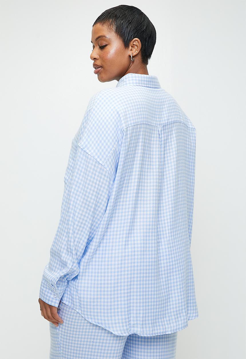 Cotton On - Plus Flannel Boyfriend Long Sleeve Shirt - Windsurfr Flossy Gingham