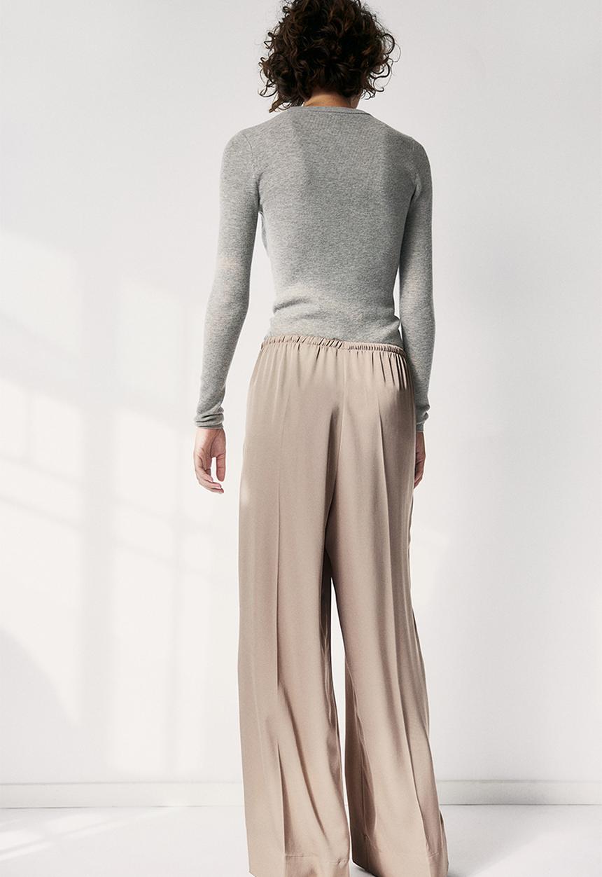 H&M - Wide drawstring trousers - beige