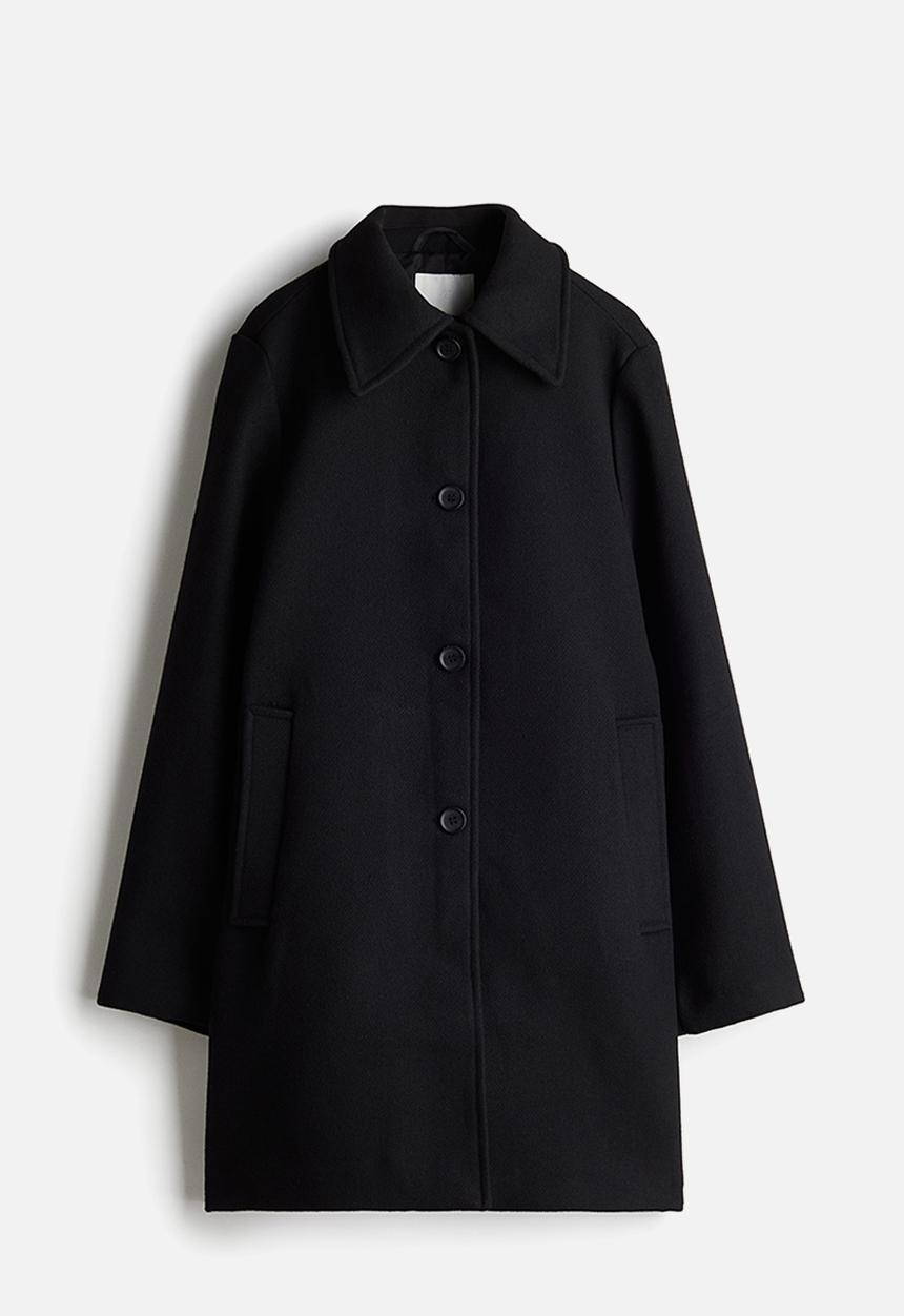 H&M - Knee-length coat - black