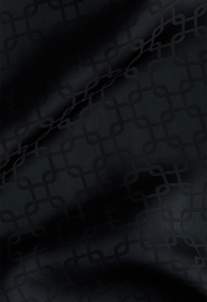 H&M - Wide drawstring trousers - navy blue patterned