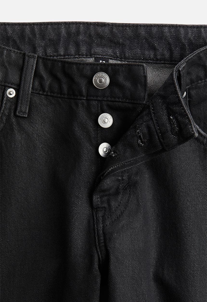 H&M - Straight low jeans - black coated