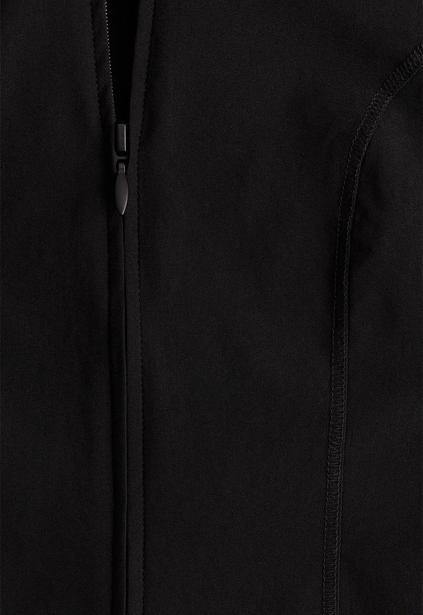 H&M - Collared zip-through top - black
