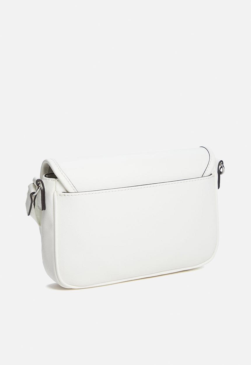 GUESS - Haddington mini crossbody flap - white
