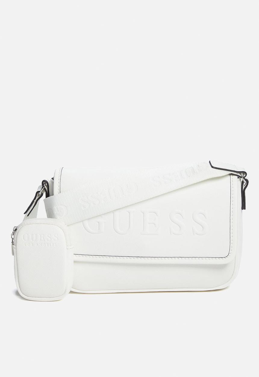 GUESS - Haddington mini crossbody flap - white