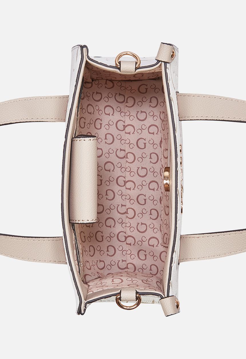 GUESS - Kyley mini tote bag - beige multi