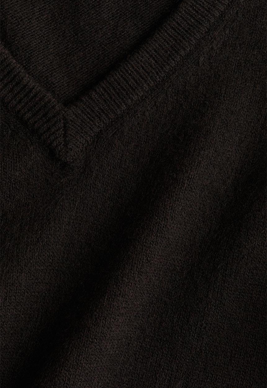 H&M - V-neck jumper - dark brown 