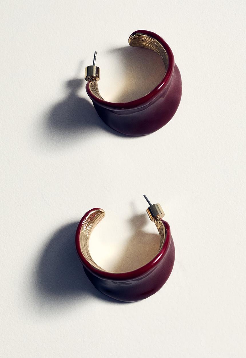 MANGO - Earrings erin - red