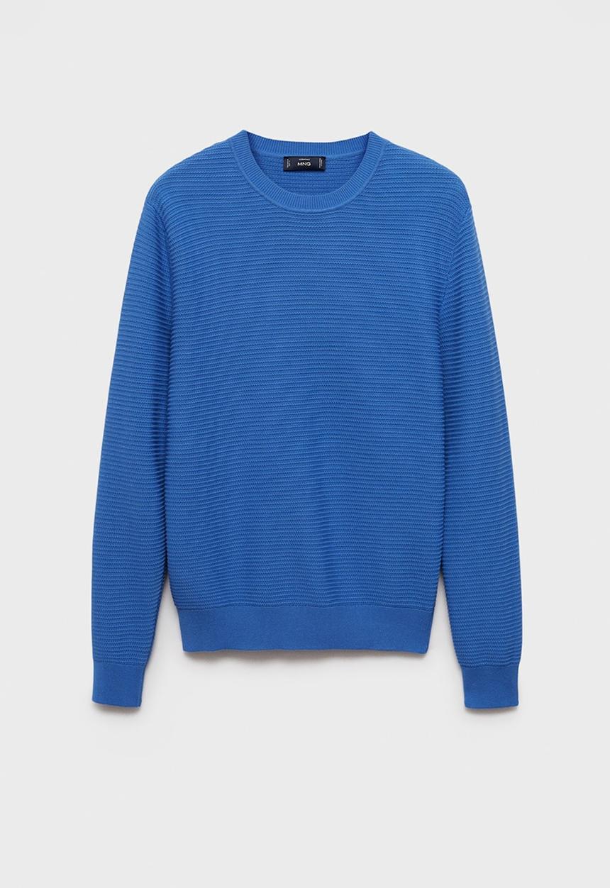 MANGO - Sweater salas - whitish-blue