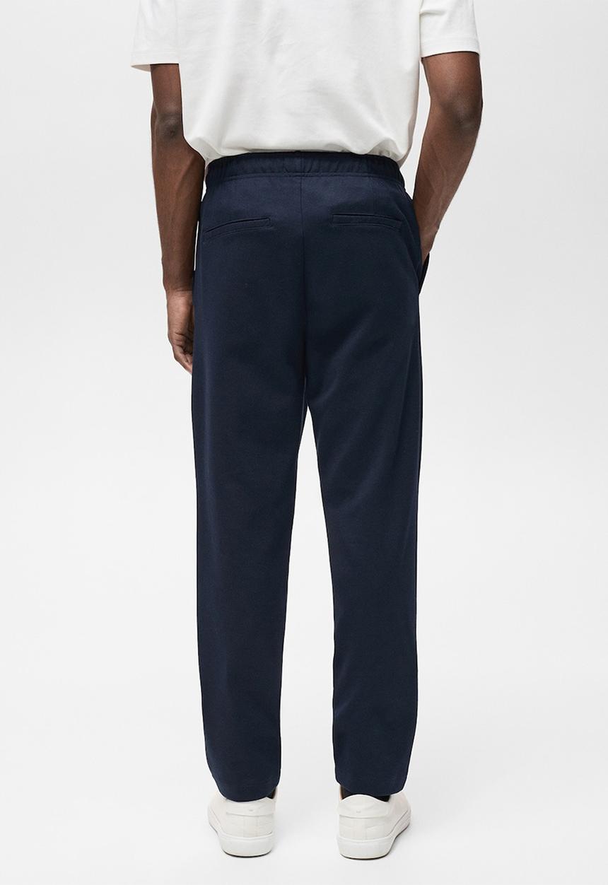 MANGO - Trousers nolepant - navy blue