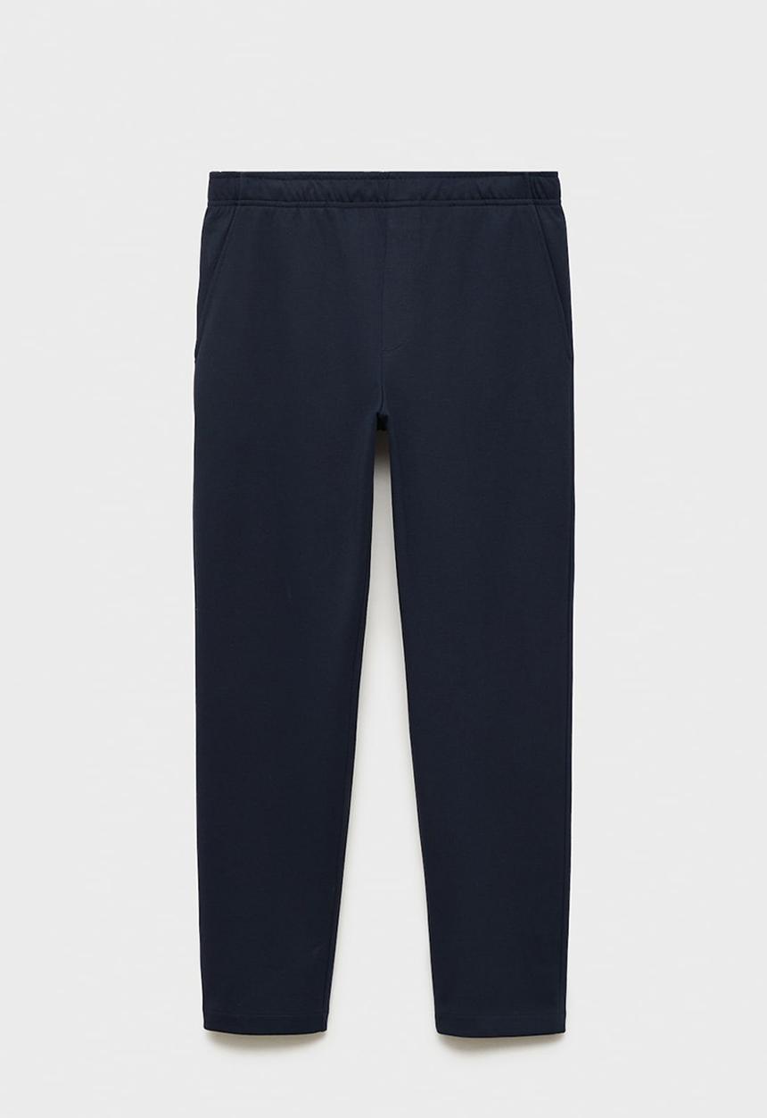 MANGO - Trousers nolepant - navy blue