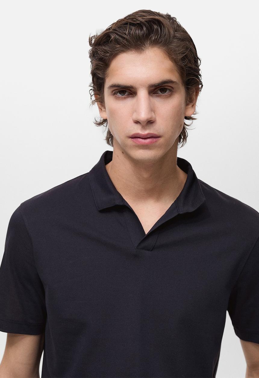 MANGO - Poloshirt taga - navy blue