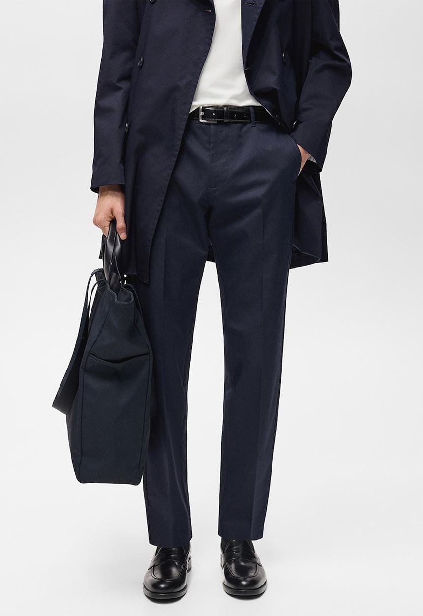 MANGO - Trousers dublino - navy blue 