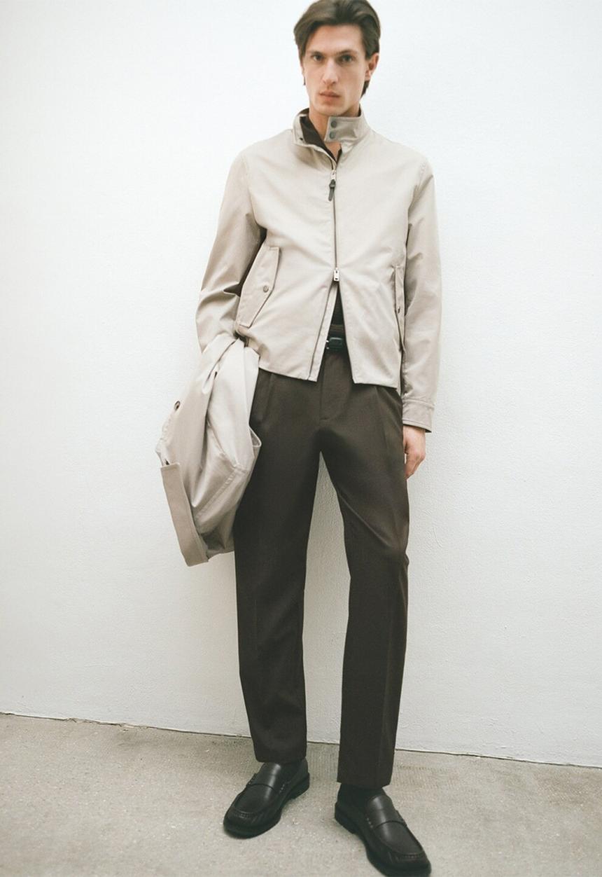 MANGO - Trousers tropical - dark brown