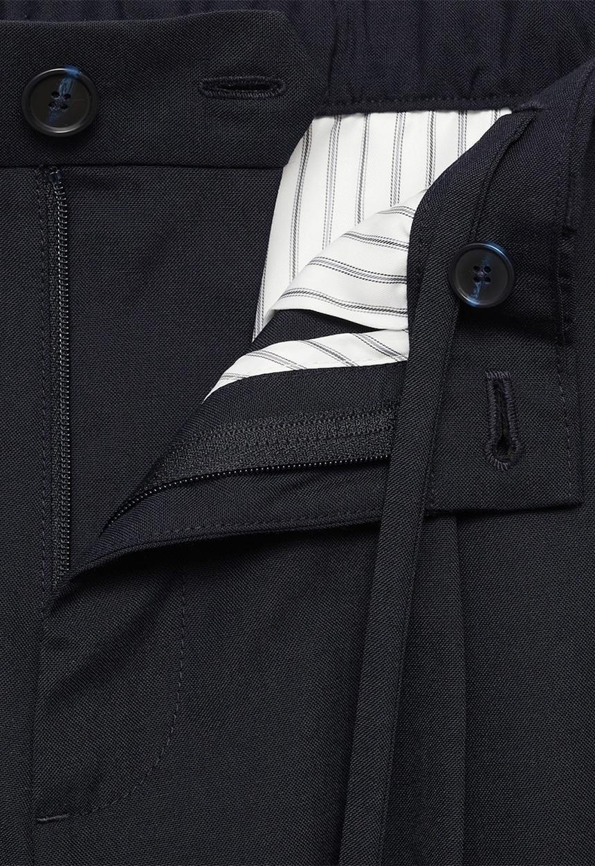 MANGO - Trousers tropical - navy blue