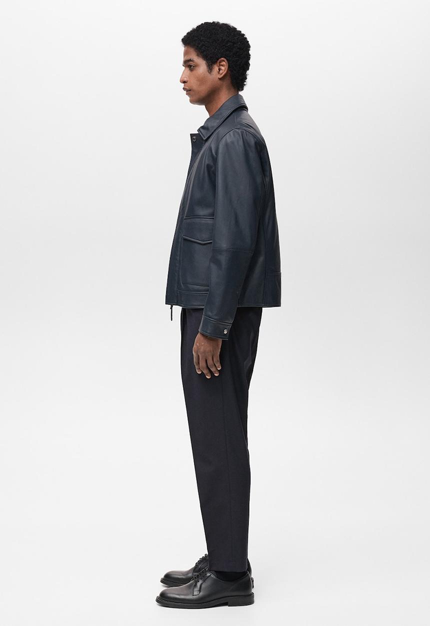 MANGO - Trousers tropical - navy blue