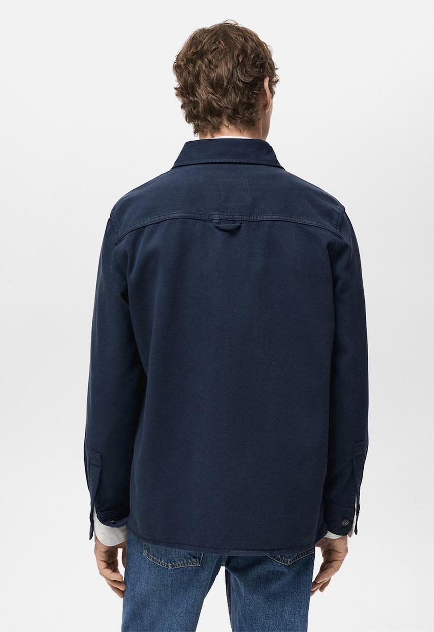 MANGO - Overshirt jay - navy