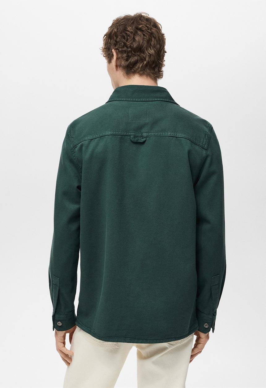 MANGO - Overshirt jay - dark green