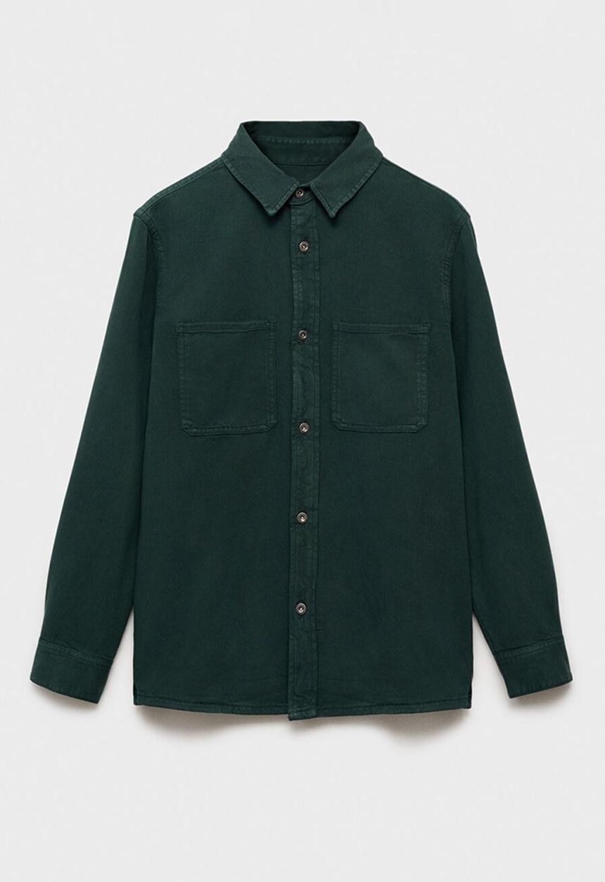 MANGO - Overshirt jay - dark green