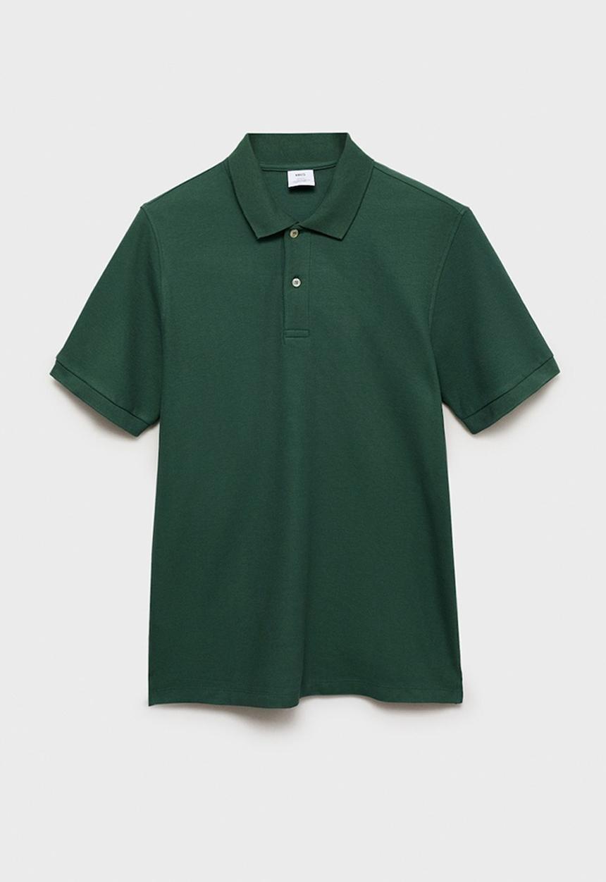 MANGO - Poloshirt rea - dark green