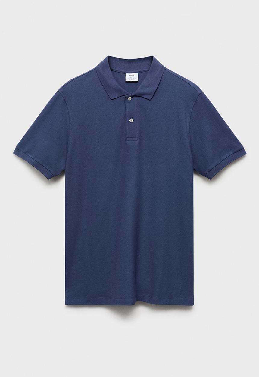 MANGO - Poloshirt rea - whitish-blue