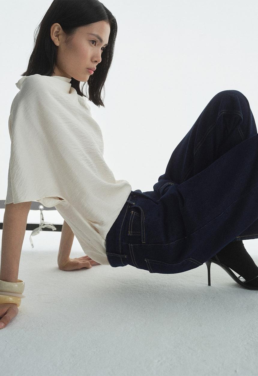 MANGO - Jeans Cecilia - Open Blue