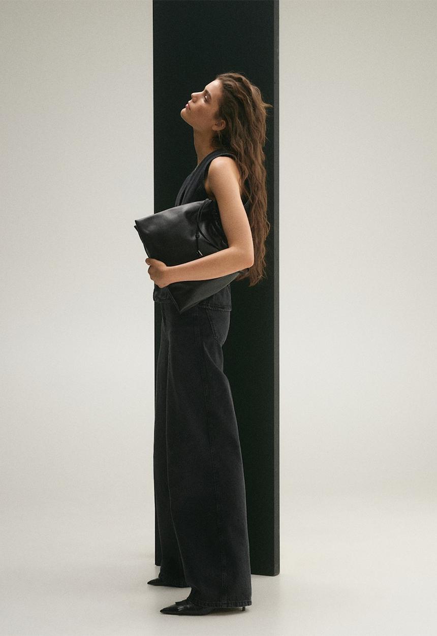 MANGO - Jeans Daphne - Open Gray