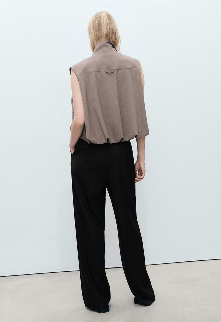 MANGO - Trousers Gabi - Black