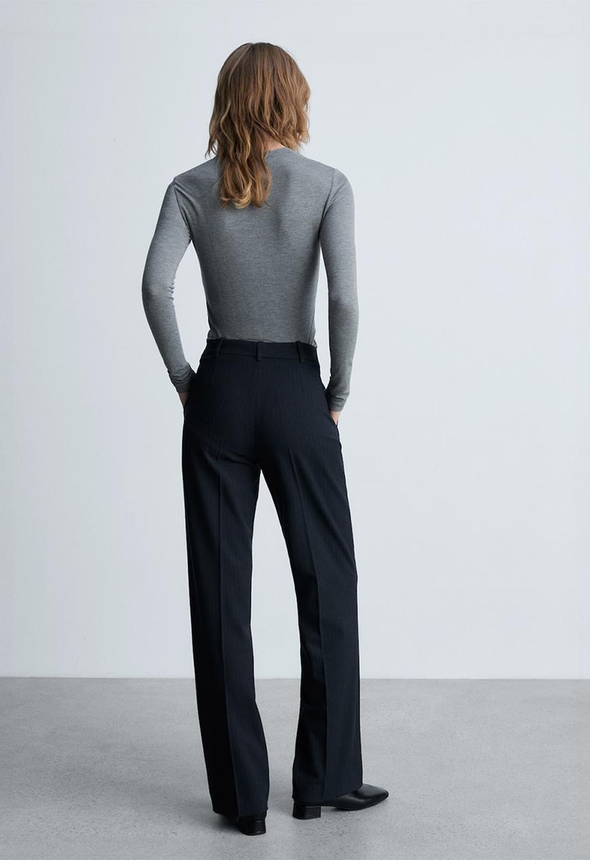 MANGO - Trousers Bergen - Navy