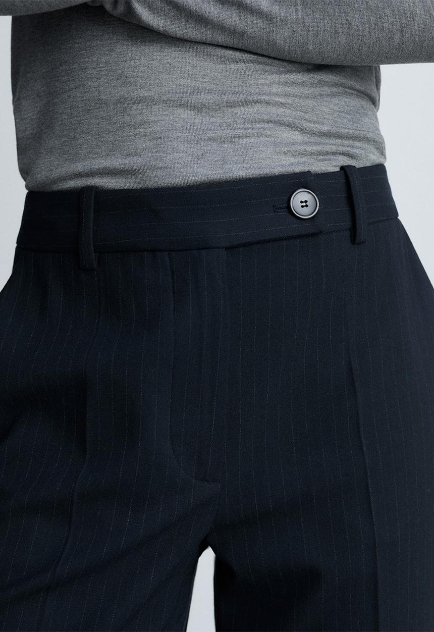 MANGO - Trousers Bergen - Navy