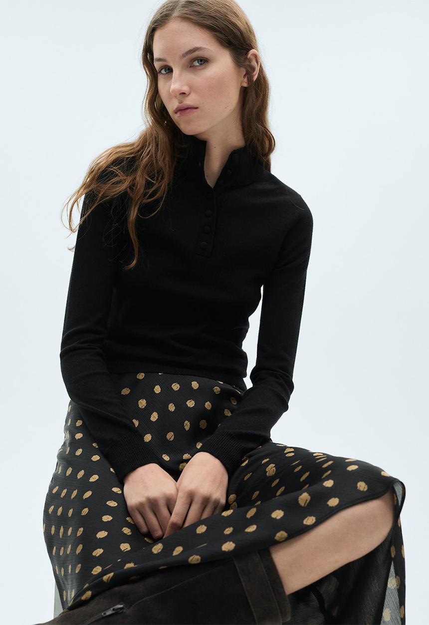 MANGO - Skirt Tody - Black
