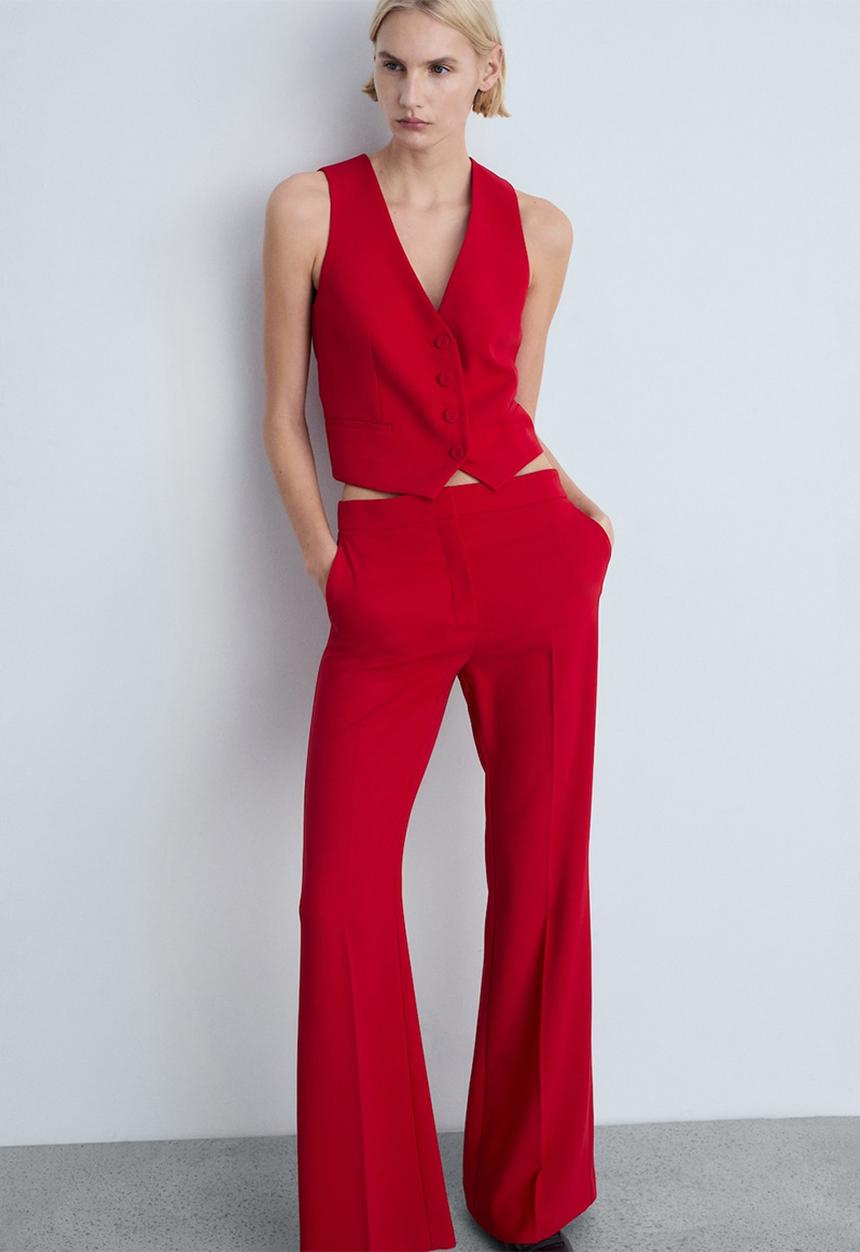 MANGO - Trousers Iguana - Red