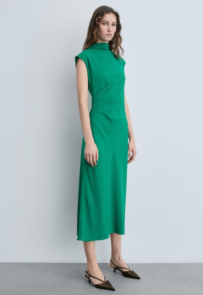 MANGO - Dress Caroline - Green