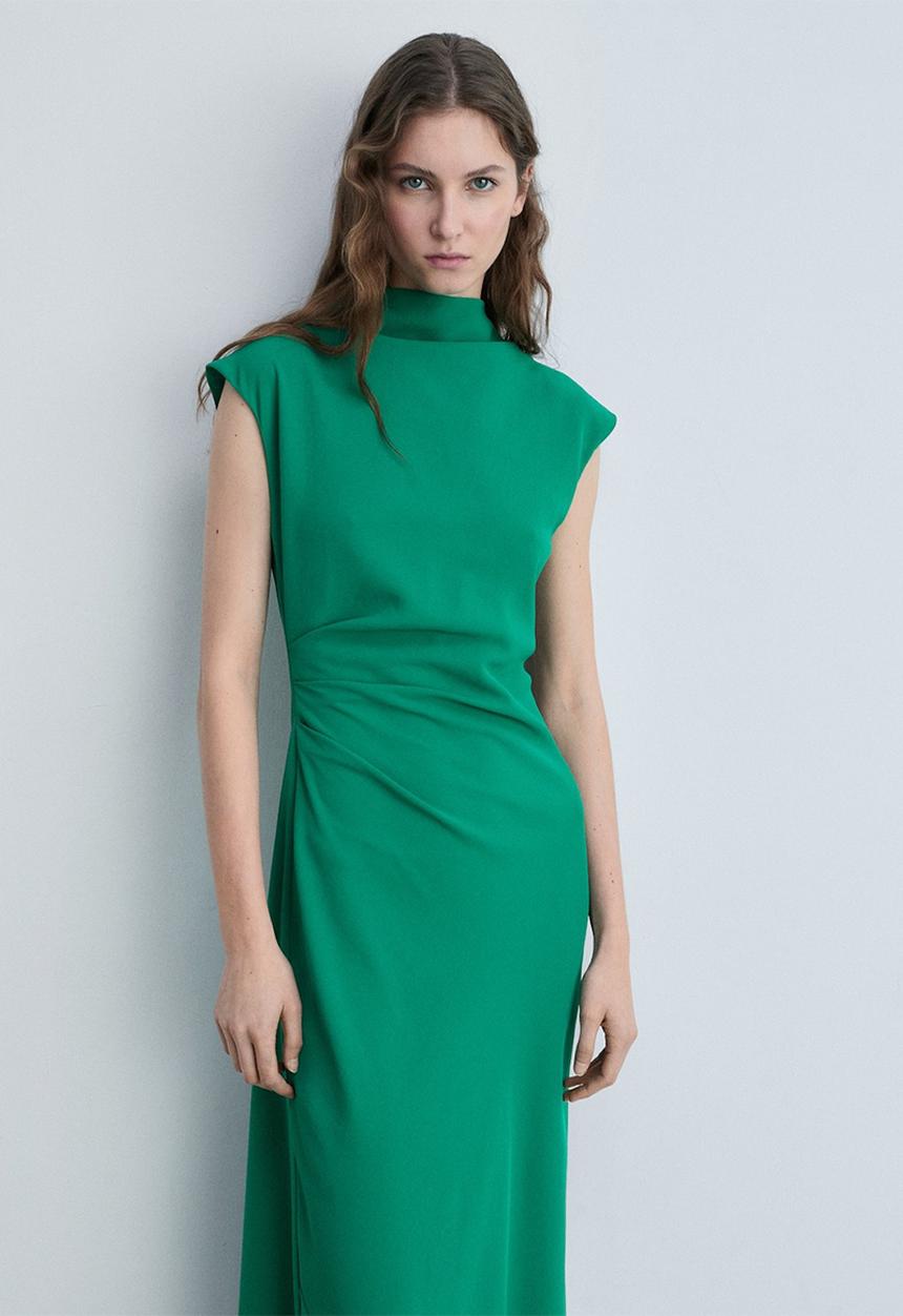 MANGO - Dress Caroline - Green