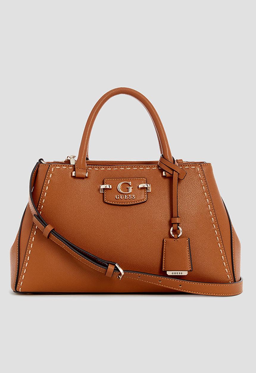 GUESS - Nastra society satchel - caramel
