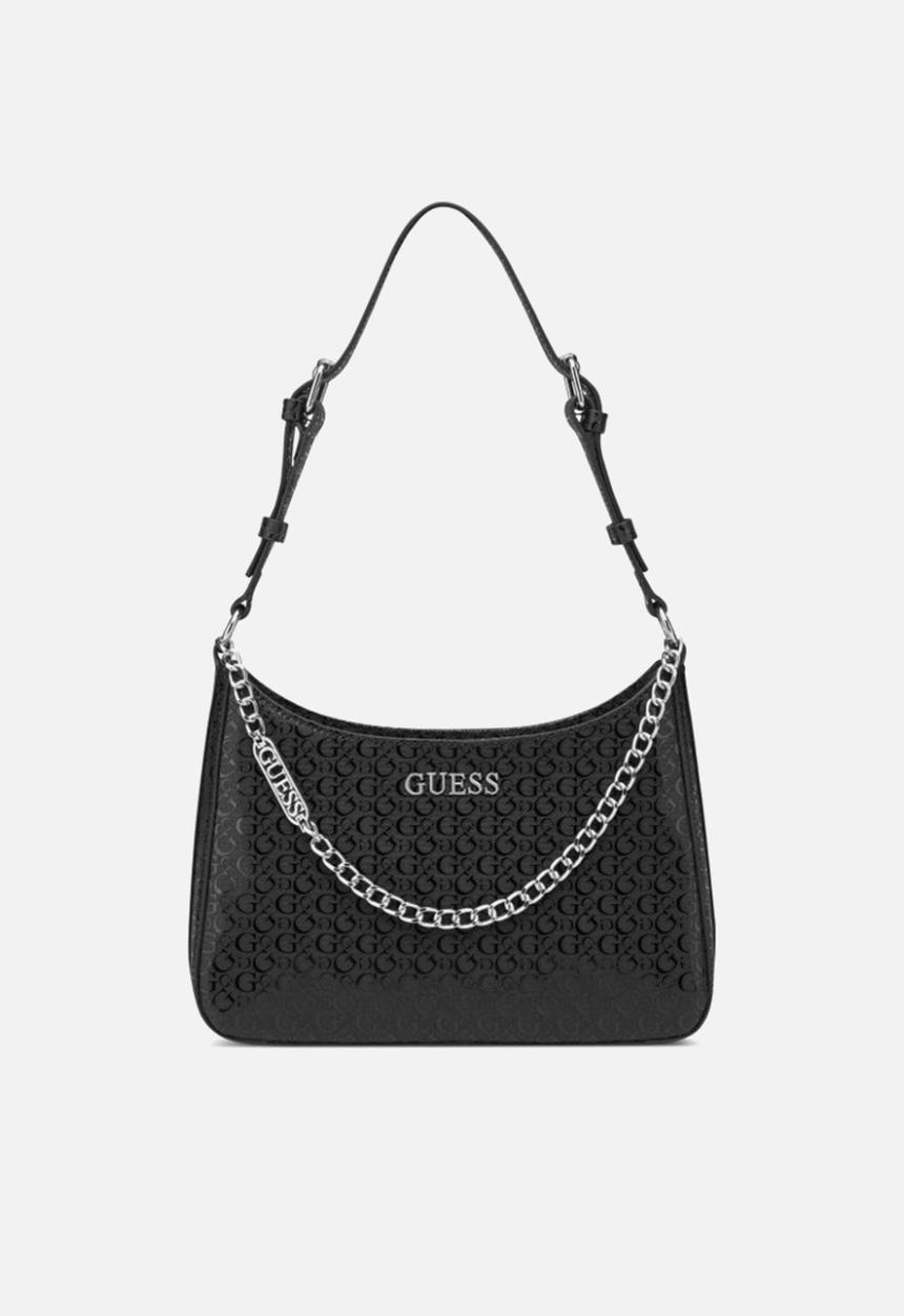 GUESS - Tana top zip shoulder bag - black