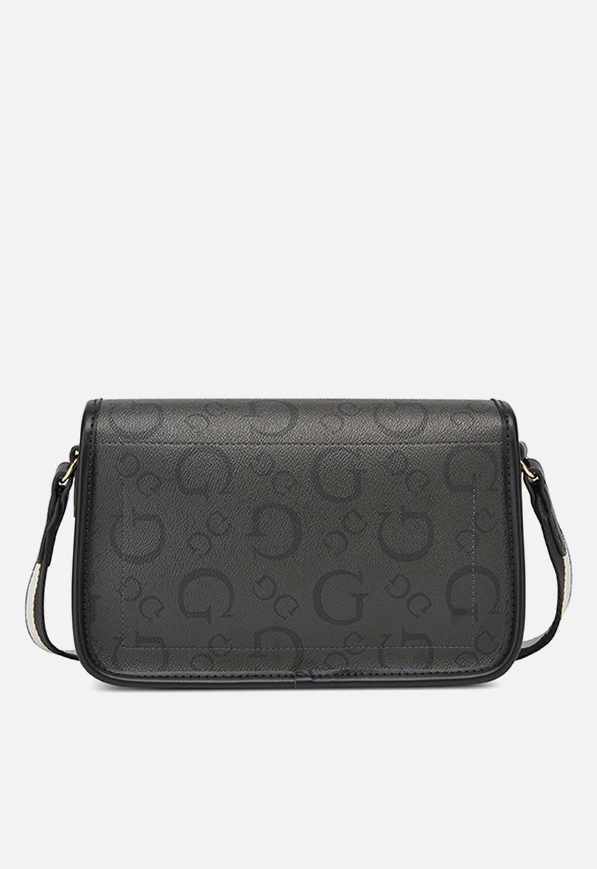 GUESS - Nichole flap cross-body bag - coal