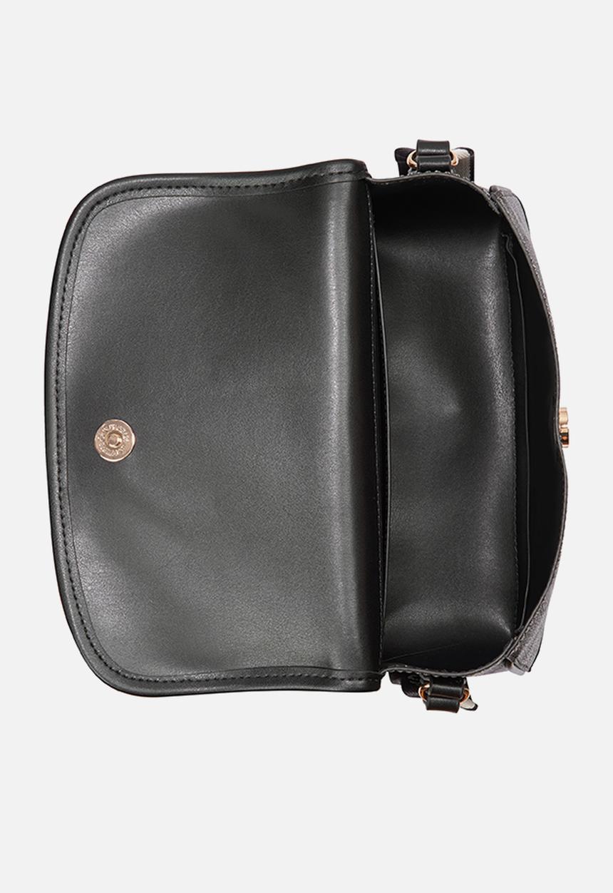 GUESS - Nichole flap cross-body bag - coal