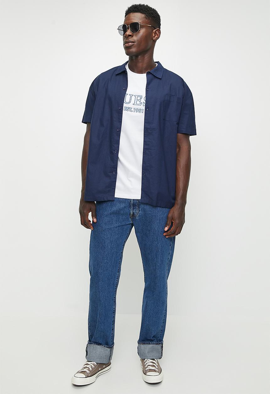 GUESS - Short sleeve cn guess embro tee - pure white	