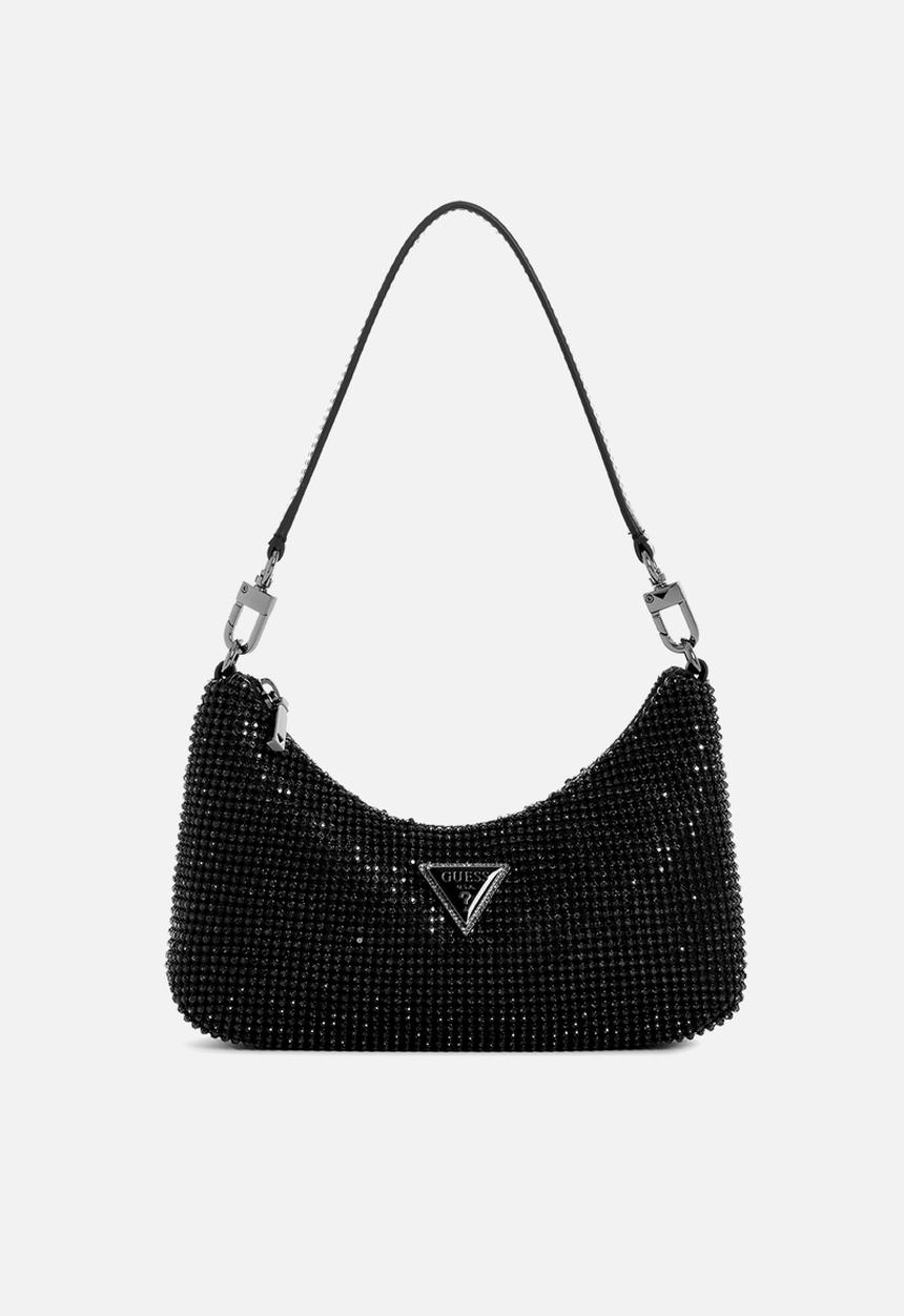 GUESS - Zalina mini top zip shoulder bag - black
