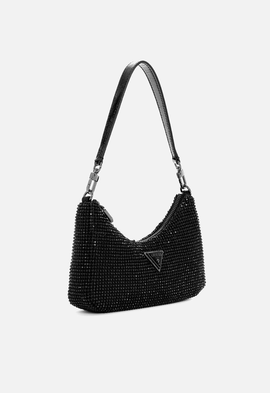 GUESS - Zalina mini top zip shoulder bag - black