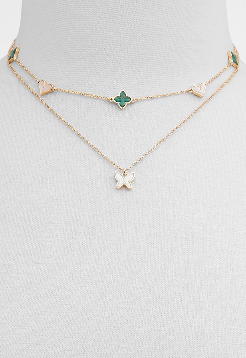 ALDO - Cheriish necklace - pastel/gold