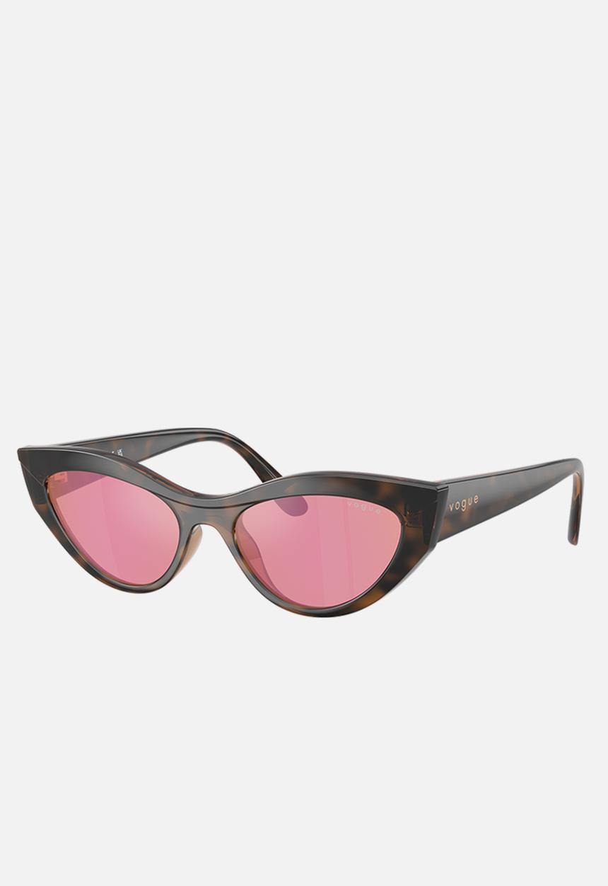 Vogue Eyewear - Vogue Cat Eye - Top Havana/Light Brown-Brown