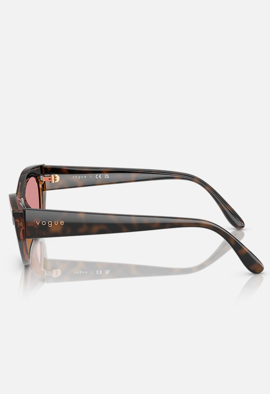 Vogue Eyewear - Vogue Cat Eye - Top Havana/Light Brown-Brown