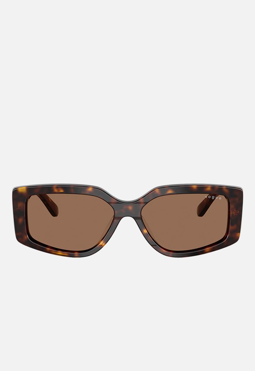 Vogue Eyewear - Vogue Rectangle - Dark Havana-Brown
