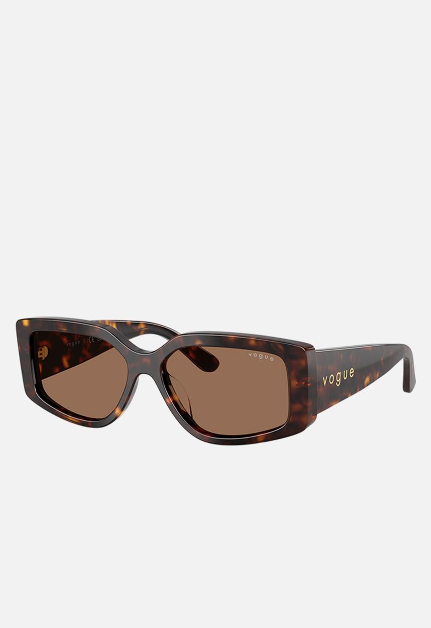 Vogue Eyewear - Vogue Rectangle - Dark Havana-Brown