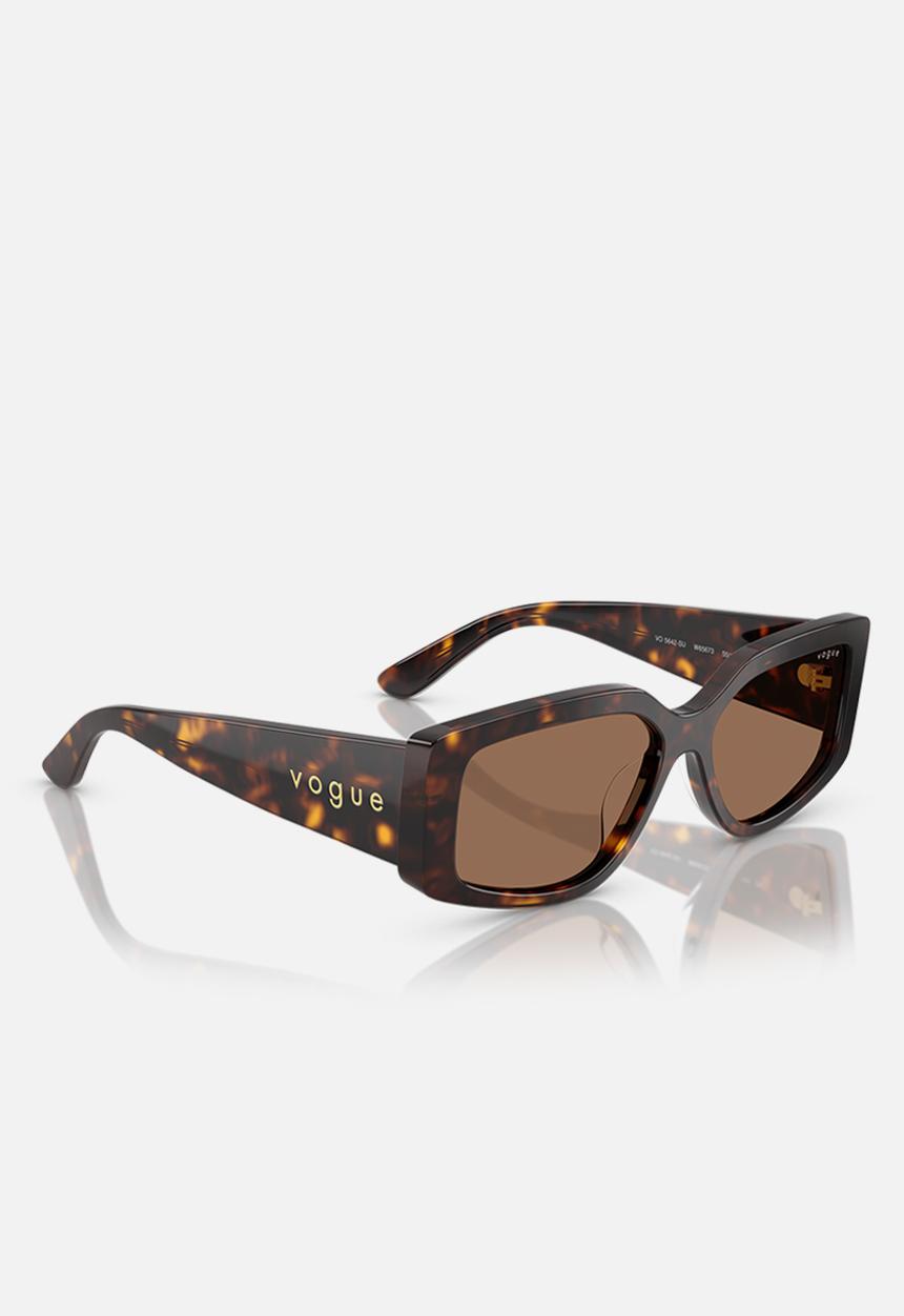 Vogue Eyewear - Vogue Rectangle - Dark Havana-Brown