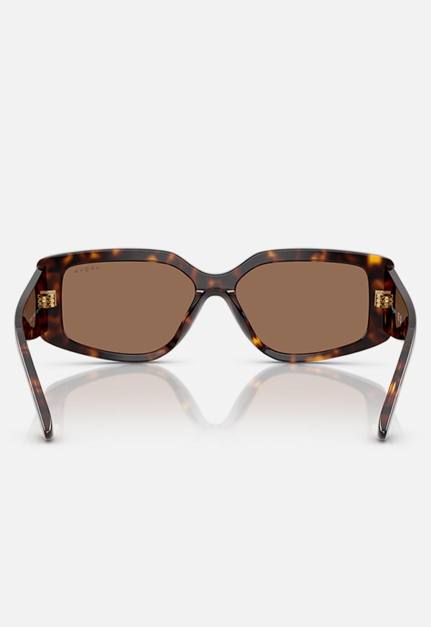 Vogue Eyewear - Vogue Rectangle - Dark Havana-Brown
