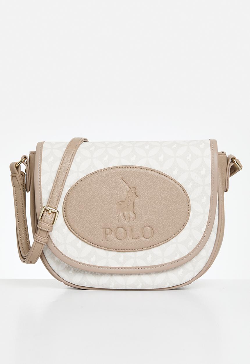 POLO - Porter saddle flapover sling - taupe
