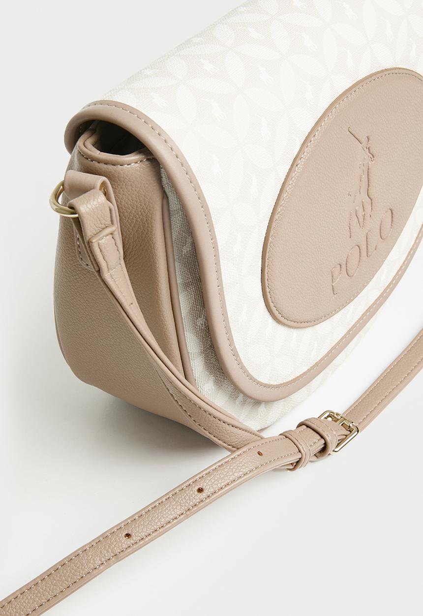 POLO - Porter saddle flapover sling - taupe